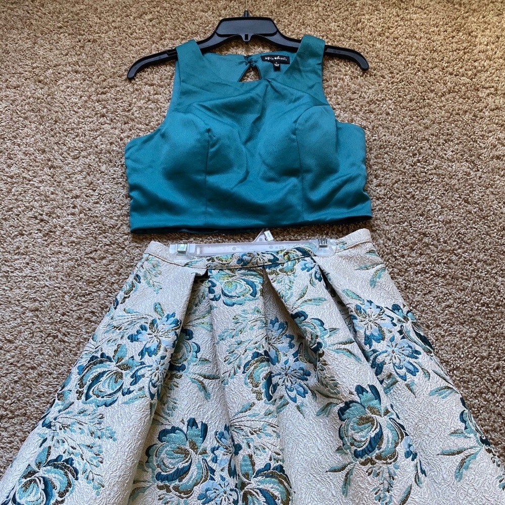 2 piece formal dress